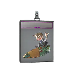 Sticker Slab | Fire Serpent Surf K (Foil)