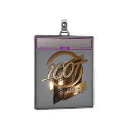 Sticker Slab | 100 Thieves (Gold) | Boston 2018