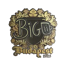 Sticker | biguzera (Gold) | Budapest 2025