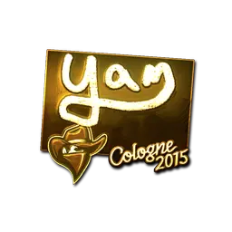 Sticker | yam (Gold) | Cologne 2015