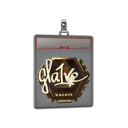 Sticker Slab | gla1ve (Gold) | London 2018