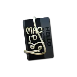 Sticker | Hello MAC-10 (Gold)