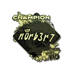 Sticker | n0rb3r7 (Gold, Champion) | Rio 2022