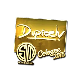 Sticker | dupreeh (Gold) | Cologne 2015