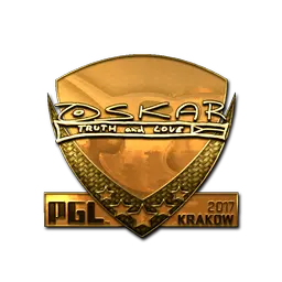 Sticker | oskar (Gold) | Krakow 2017