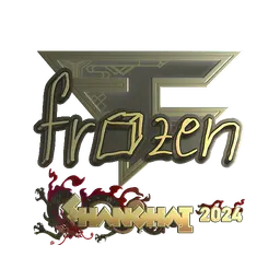 Sticker | frozen (Gold) | Shanghai 2024