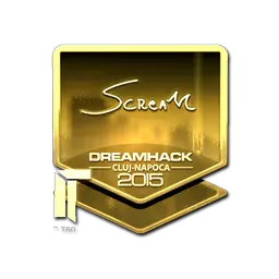 Sticker | ScreaM (Gold) | Cluj-Napoca 2015