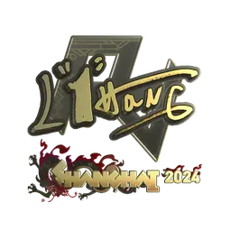 Sticker | L1haNg (Gold) | Shanghai 2024