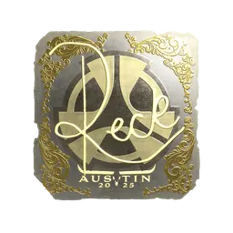 Sticker | reck (Gold) | Austin 2025