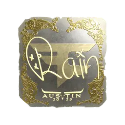 Sticker | rain (Gold) | Austin 2025