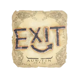 Sticker | exit | Austin 2025