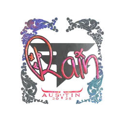 Sticker | rain (Holo) | Austin 2025