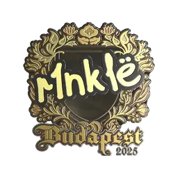 Sticker | r1nkle (Gold) | Budapest 2025