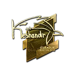 Sticker | keshandr (Gold) | Boston 2018
