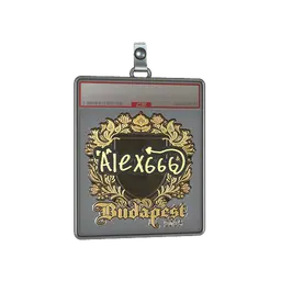 Sticker Slab | alex666 (Gold) | Budapest 2025