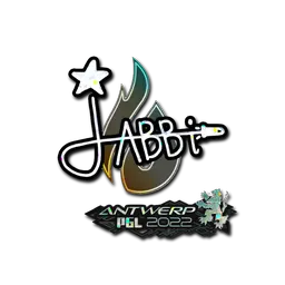 Sticker | jabbi (Glitter) | Antwerp 2022