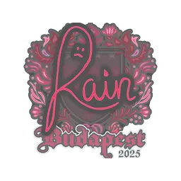 Sticker | rain | Budapest 2025