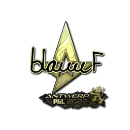 Sticker | blameF (Gold) | Antwerp 2022