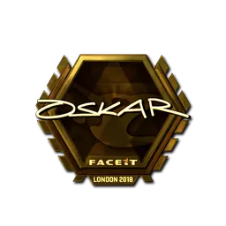 Sticker | oskar (Gold) | London 2018
