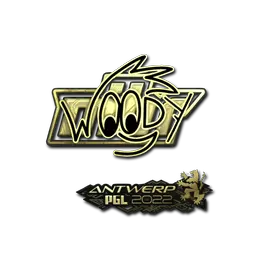 Sticker | WOOD7 (Gold) | Antwerp 2022