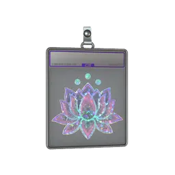 Sticker Slab | Lotus (Glitter)