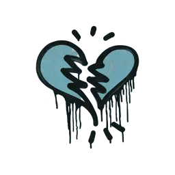 Sealed Graffiti | Broken Heart (Wire Blue)