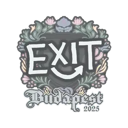 Sticker | exit | Budapest 2025
