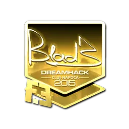 Sticker | B1ad3 (Gold) | Cluj-Napoca 2015