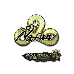 Sticker | nafany (Gold) | Antwerp 2022