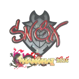 Sticker | Snax (Glitter) | Shanghai 2024
