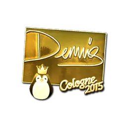 Sticker | dennis (Gold) | Cologne 2015
