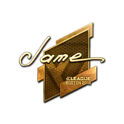Sticker | Jame (Gold) | Boston 2018