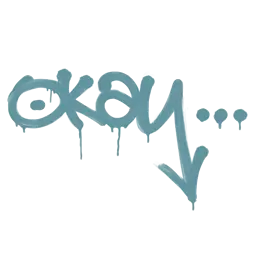 Sealed Graffiti | Okay (Wire Blue)