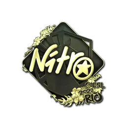 Sticker | nitr0 (Gold) | Rio 2022