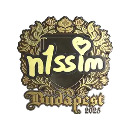 Sticker | n1ssim (Gold) | Budapest 2025