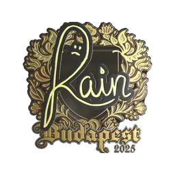 Sticker | rain (Gold) | Budapest 2025