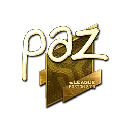 Sticker | paz (Gold) | Boston 2018