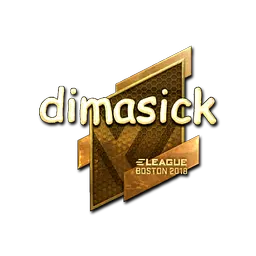 Sticker | dimasick (Gold) | Boston 2018