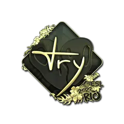 Sticker | TRY (Gold) | Rio 2022
