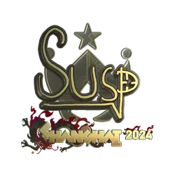 Sticker | susp (Gold) | Shanghai 2024