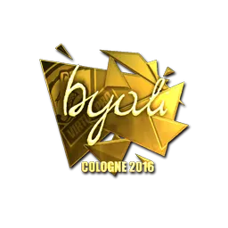 Sticker | byali (Gold) | Cologne 2016