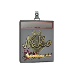 Sticker Slab | NiKo (Gold) | Shanghai 2024