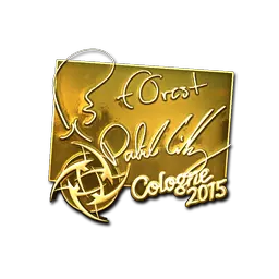 Sticker | f0rest (Gold) | Cologne 2015