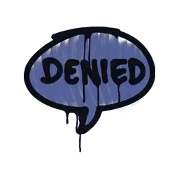 Sealed Graffiti | Denied (SWAT Blue)