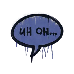 Sealed Graffiti | Uh Oh (SWAT Blue)