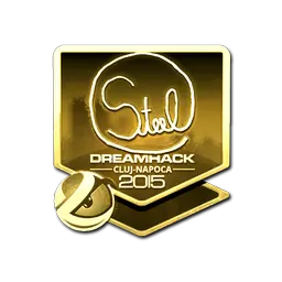 Sticker | steel (Gold) | Cluj-Napoca 2015