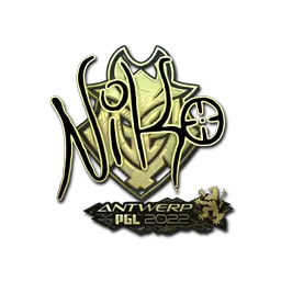 Sticker | NiKo (Gold) | Antwerp 2022