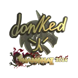 Sticker | donk (Gold) | Shanghai 2024