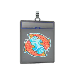 Sticker Slab | Twin Koi