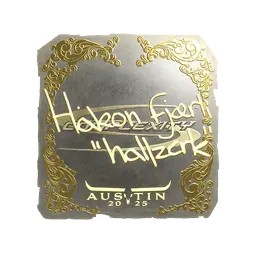 Sticker | hallzerk (Gold) | Austin 2025